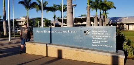 Chuck Luna visits Pearl Harbor