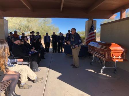 Kenneth Meeks interment at National Cemetery of AZ