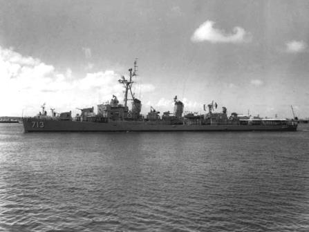 Capt. Dick Noreika's first assignment upon graduation from the U.S. Naval Academy in 1959, the destroyer USS Bailey (DD‑713)