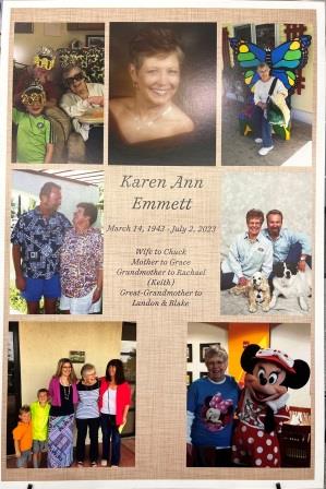 August 2023 Karen Emmett Memorial Service