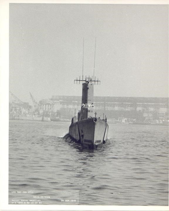 Ed's qual boat, the USS Ray (SSR‑271)